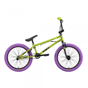 Велосипед BMX Stark Madness 3 2024 зелено-фиолетовый