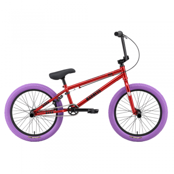 Велосипед BMX Stark Madness 5 Cr-Mo 2024 красно-фиолетовый