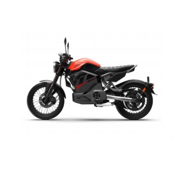 Электромотоцикл Super Soco TC Max 2021 (CBS brake) Оранжево-черный (Спицы)