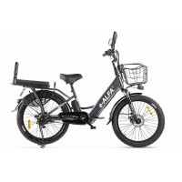 Электровелосипед GREEN CITY e-ALFA Fat тёмно-серый
