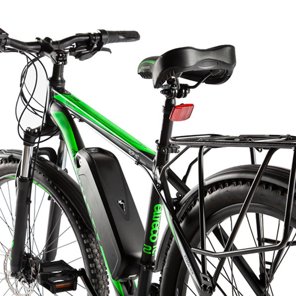 Электровелосипед Eltreco XT-800 NEW (черно-зеленый) 23